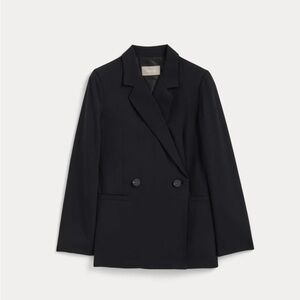 Everlane Double-Breasted Black Blazer